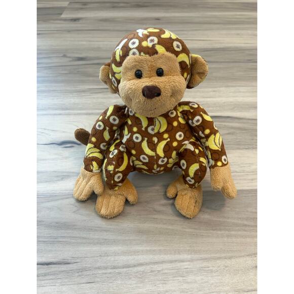 Ganz Other - Ganz Bananas Monkey Plush Webkinz *NO Code* Brown Yellow 8" Jungle Stuffie Lovey